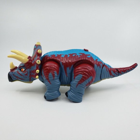 Fisher Price Mattel Trample the Triceratops Dinosaur Toy 2006 TESTED/WORKS - Picture 7 of 7